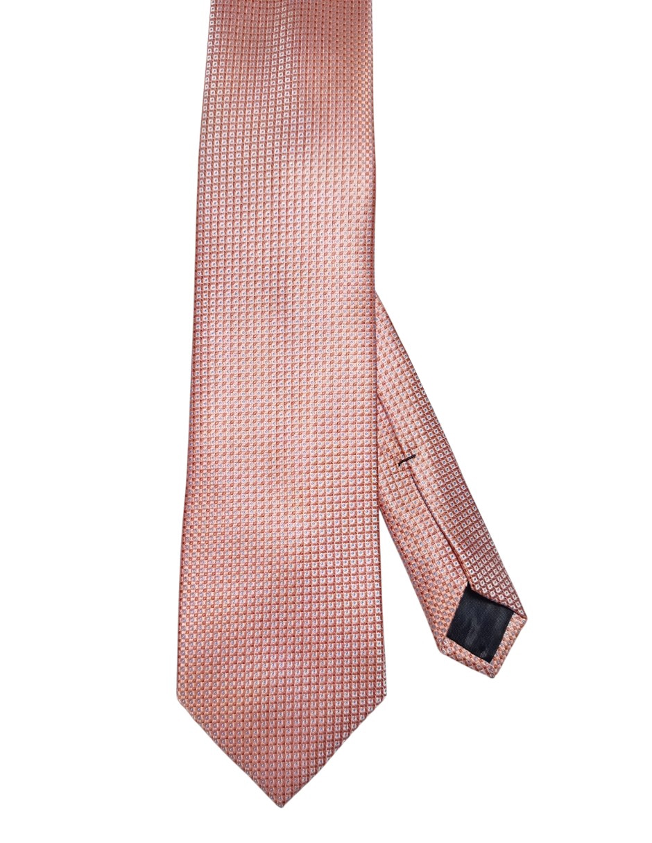 Corbata regular de seda estampado gráfico para hombre