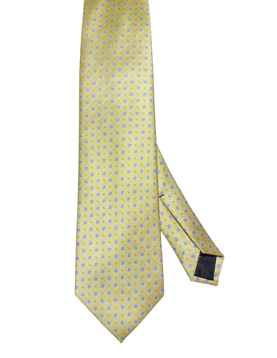 Corbata regular de seda estampado floral para hombre