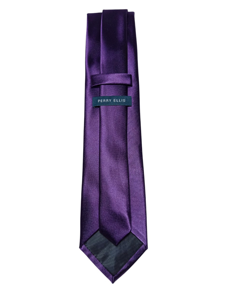 CORBATA PERRY ELLIS LISO REGU, VIOLETA