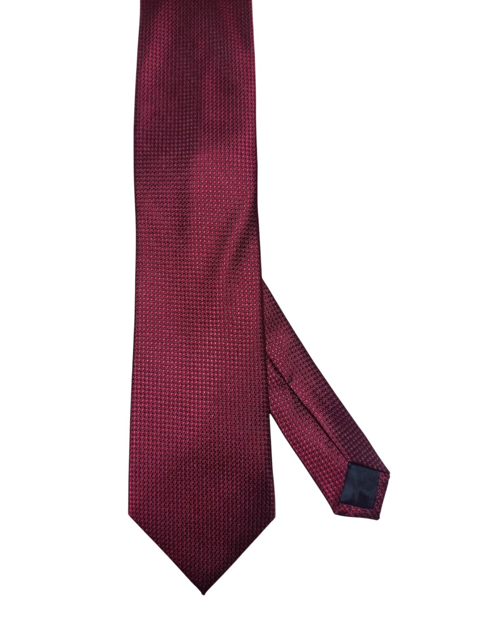 Corbata regular de seda estampado gráfico para hombre