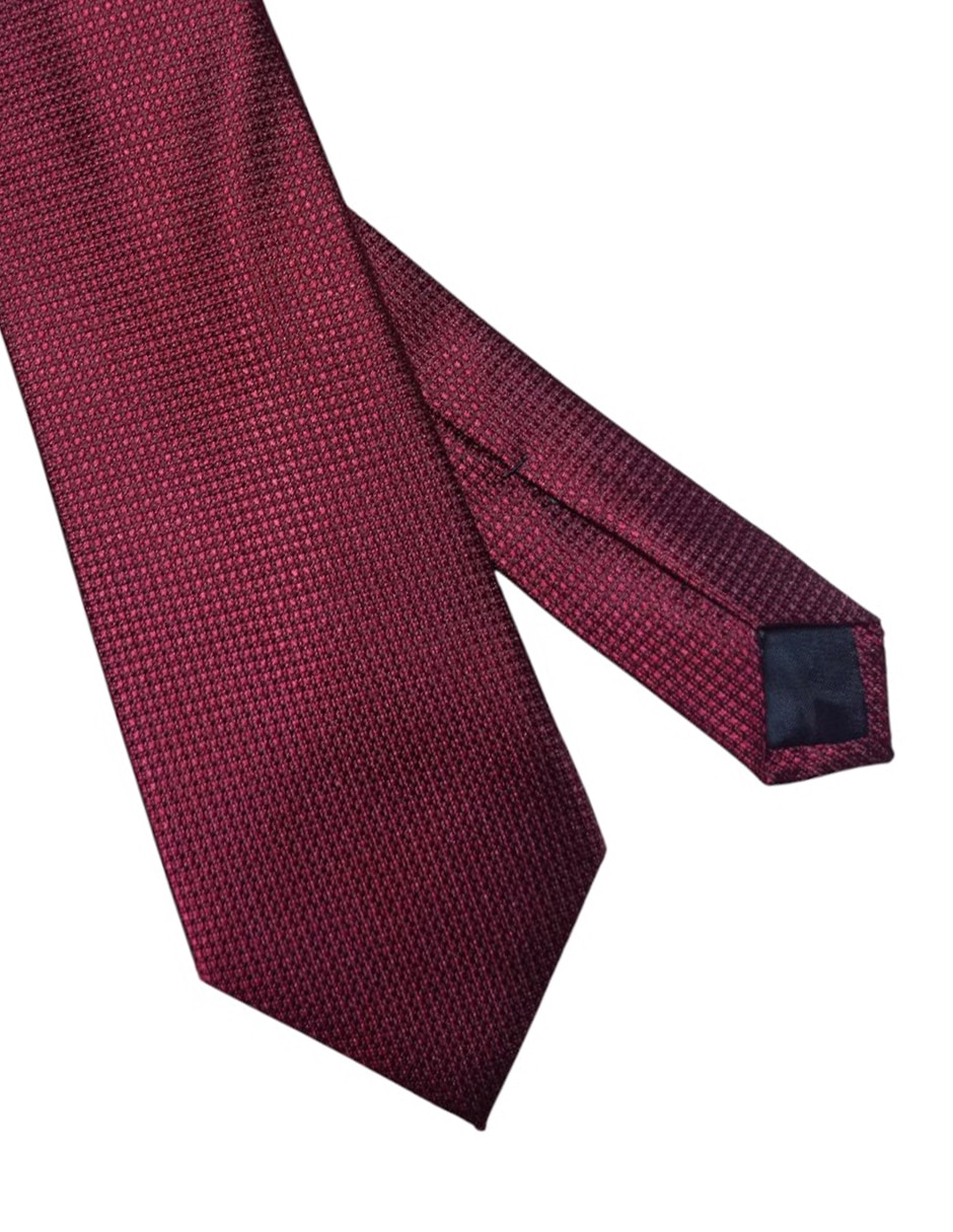 Corbata regular de seda estampado gráfico para hombre 2