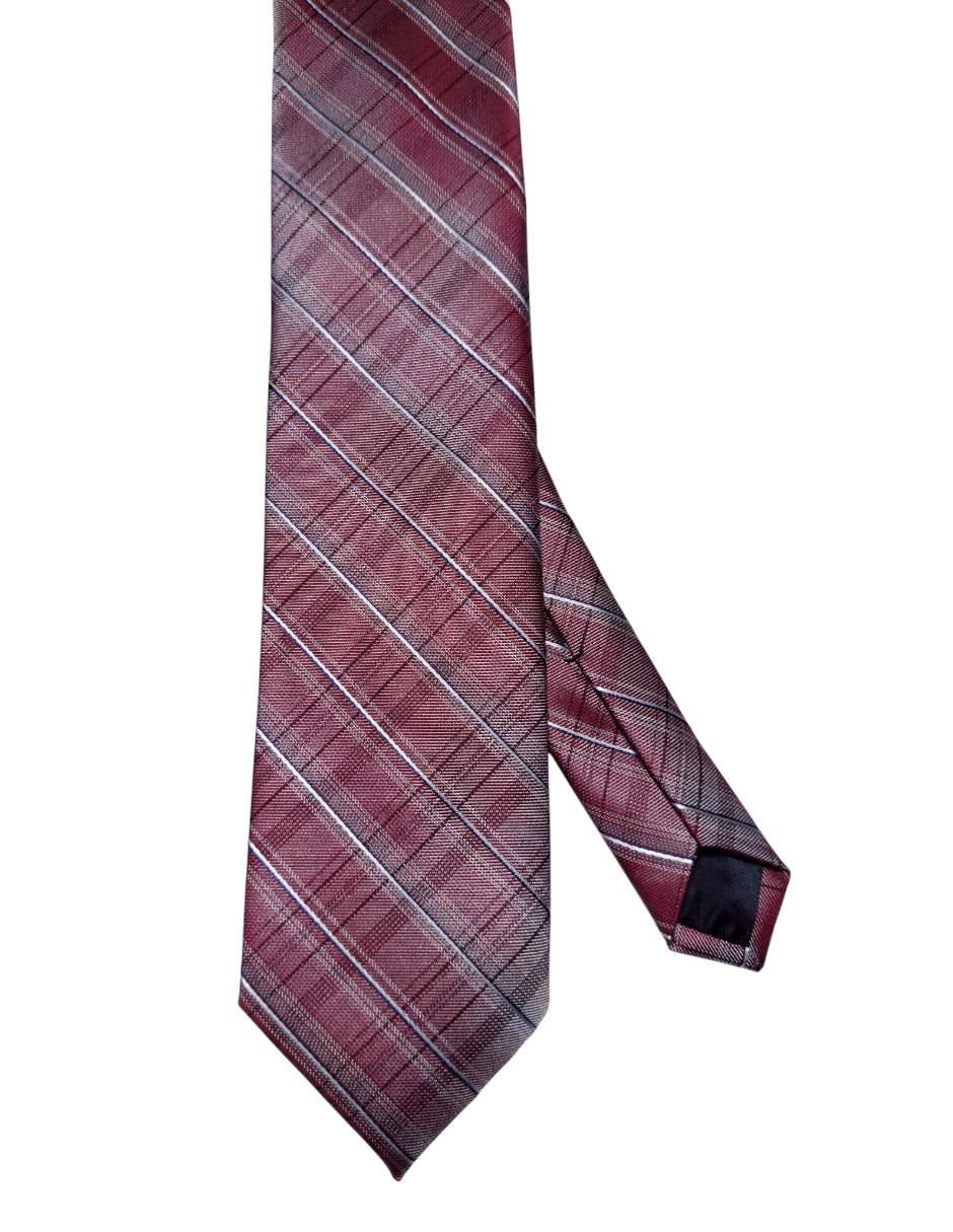 Corbata regular de seda estampado a rayas para hombre Corbata regular de seda estampado a rayas para hombre