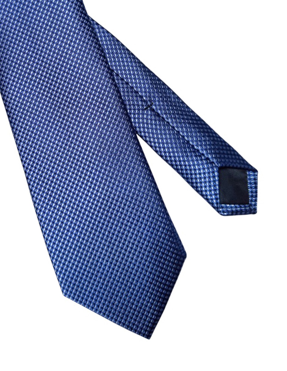 Corbata regular de seda estampado gráfico para hombre 2