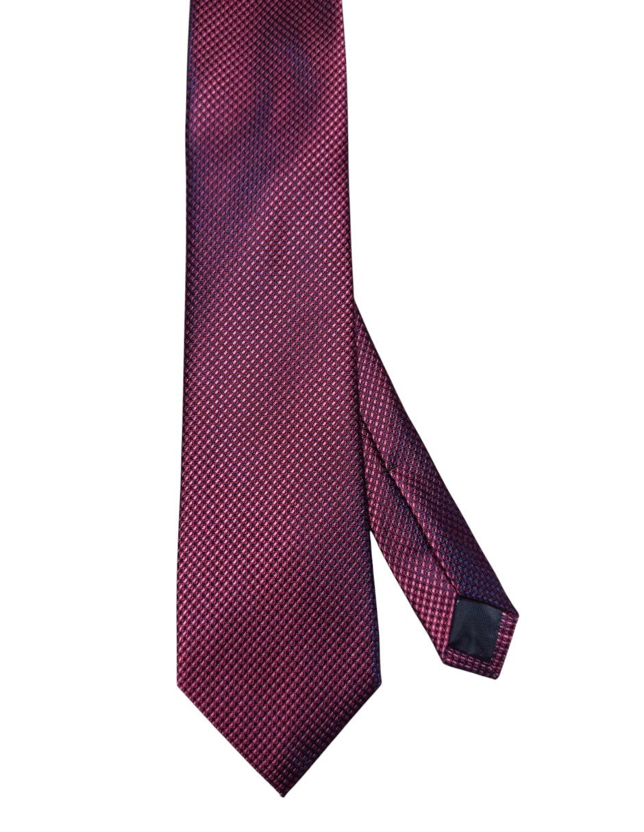 Corbata regular de seda estampado gráfico para hombre