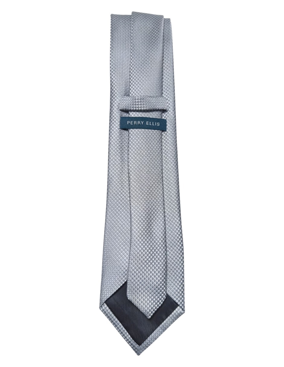 CORBATA PERRY ELLIS GRÁFICO , PLATEADOD