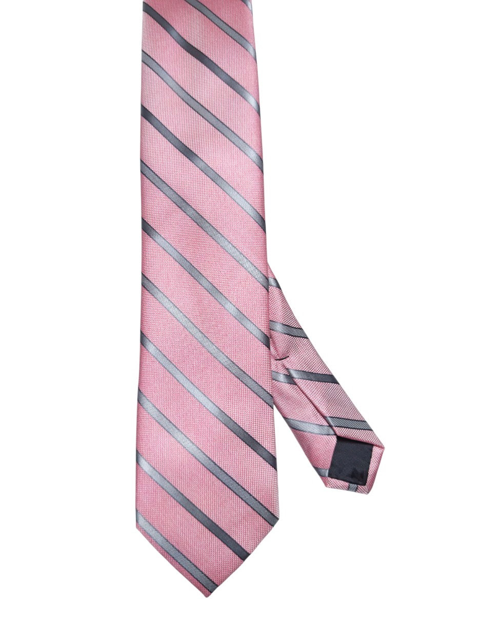 Corbata regular de seda estampado a rayas para hombre Corbata regular de seda estampado a rayas para hombre