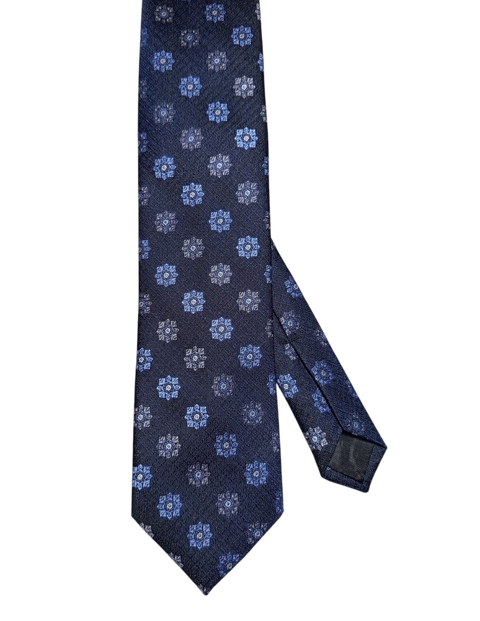 Corbata regular de seda estampado floral para hombre Corbata regular de seda estampado floral para hombre
