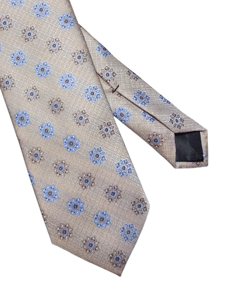 CORBATA PERRY ELLIS FLORAL REGU, TAUPEA