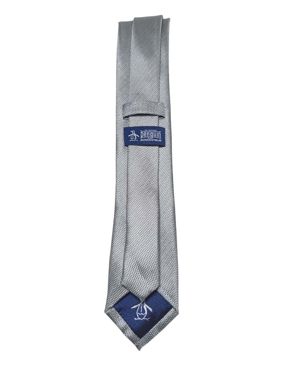 CORBATA ORIGINAL PENGUIN LIS, PLATEADOS