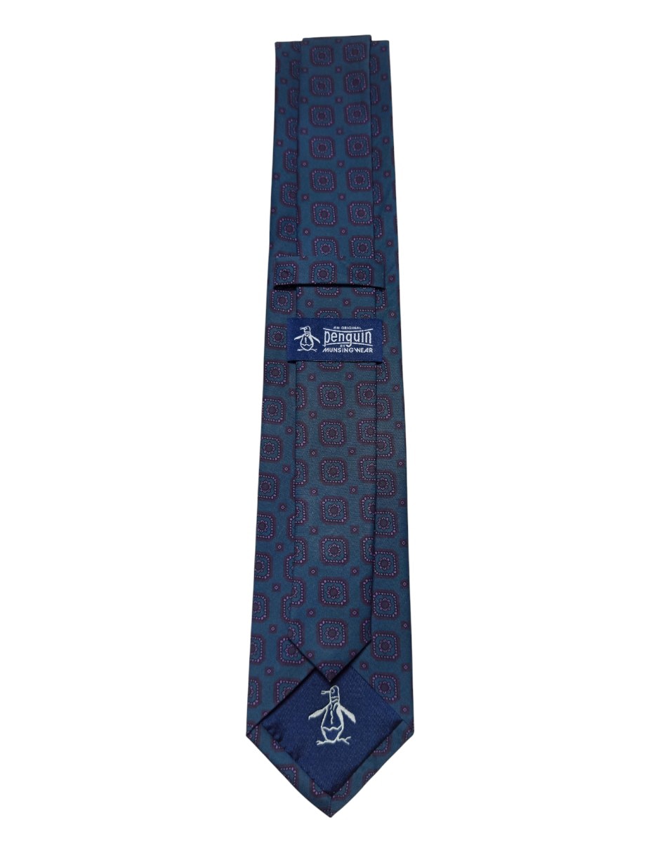 Corbata regular de seda estampado floral para hombre 2