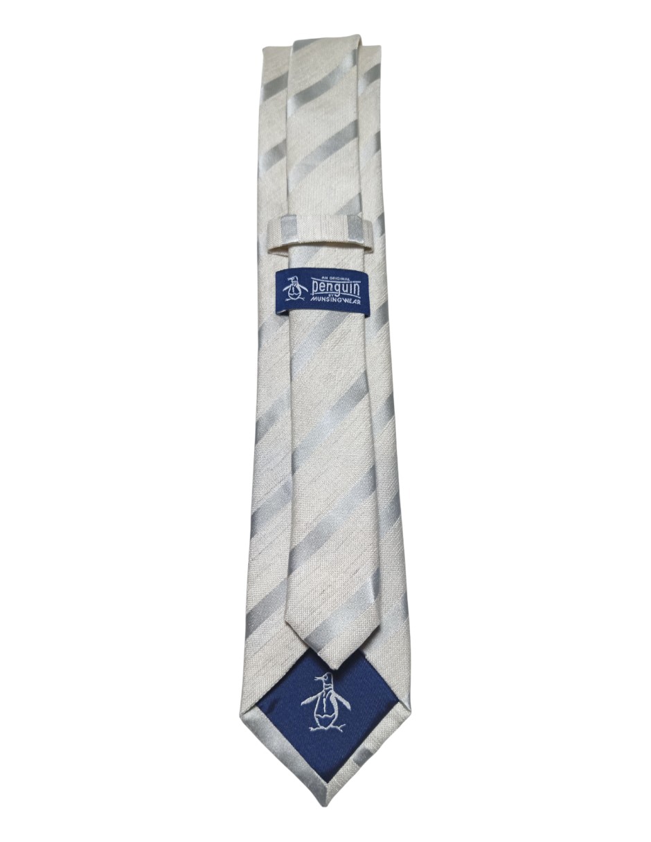CORBATA ORIGINAL PENGUIN A RAYA, BEIGEA