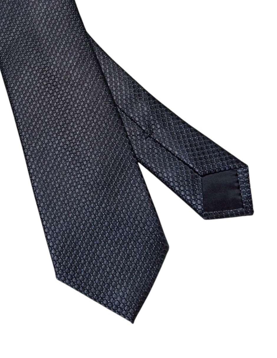 CORBATA CK GRÁFICO REGULAR SEDA, NEGRO