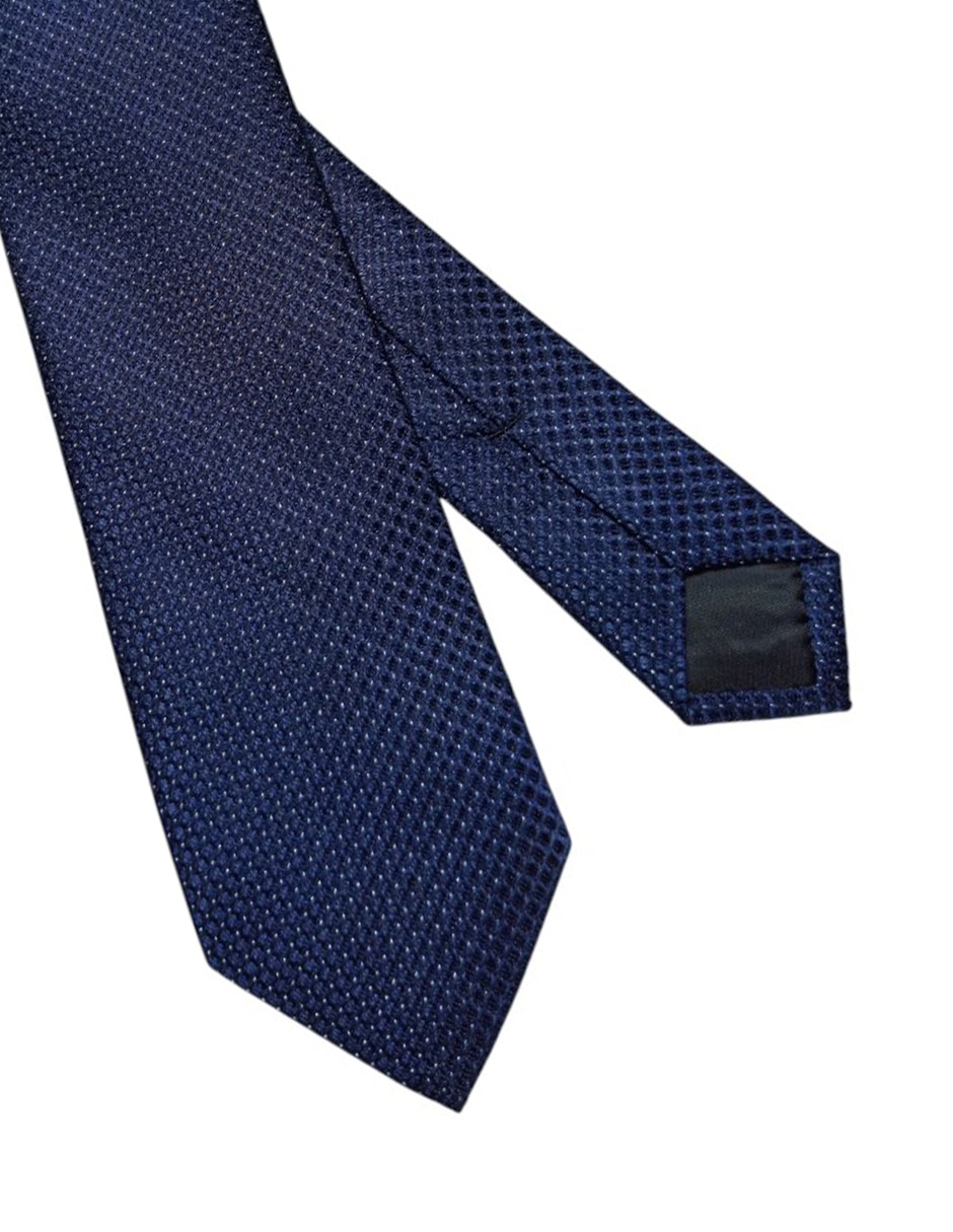 CORBATA CK GRÁFICO REGULA, AZUL MARINO