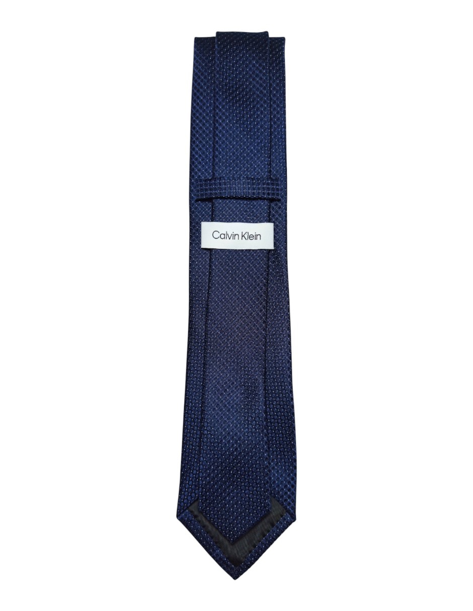 CORBATA CK GRÁFICO REGULA, AZUL MARINO