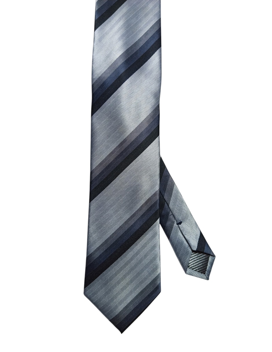 Corbata regular estampado a rayas para hombre