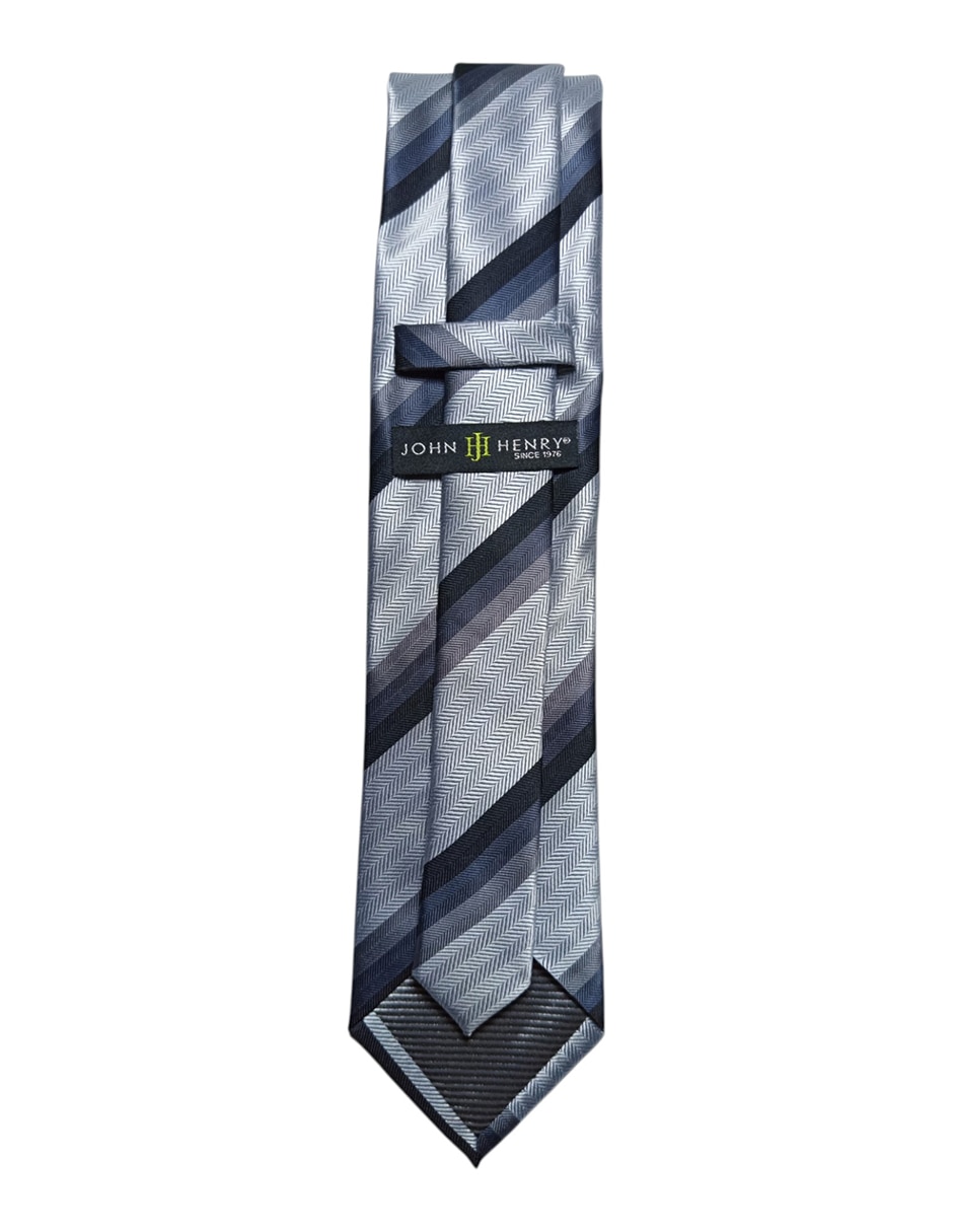 Corbata regular estampado a rayas para hombre 2