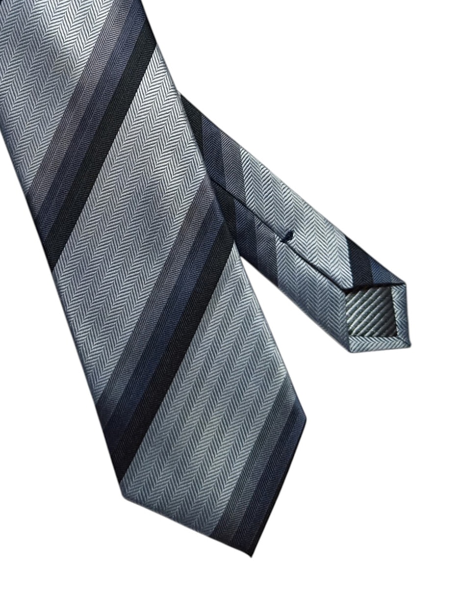Corbata regular estampado a rayas para hombre 3