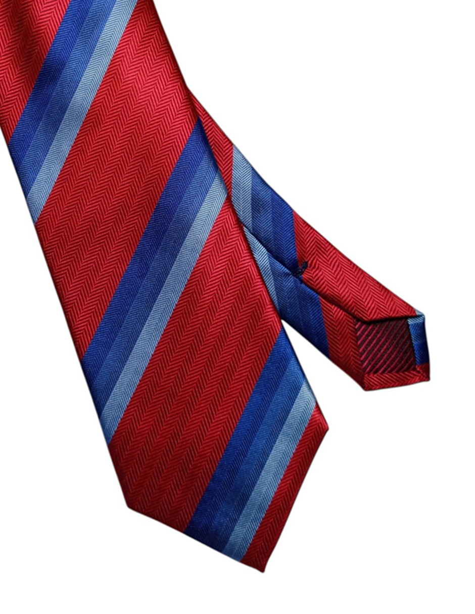 Corbata regular estampado a rayas para hombre 3