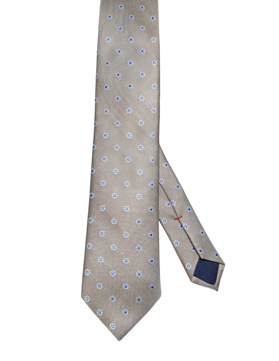 Corbata regular de seda estampado floral para hombre Corbata regular de seda estampado floral para hombre
