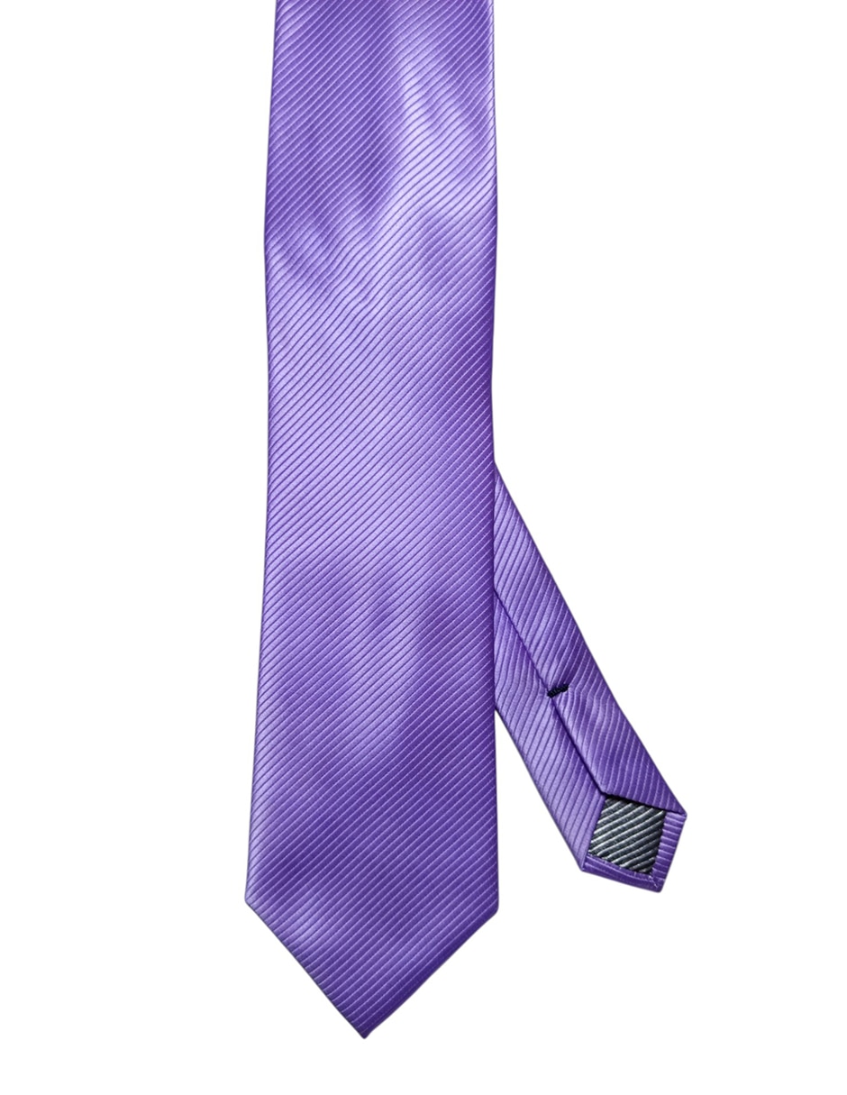 Corbata regular estampado a rayas para hombre