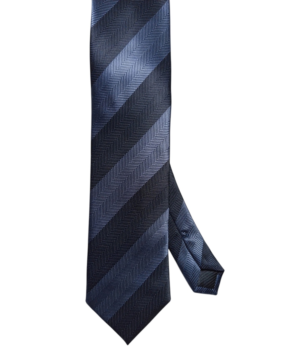 Corbata regular estampado a rayas para hombre