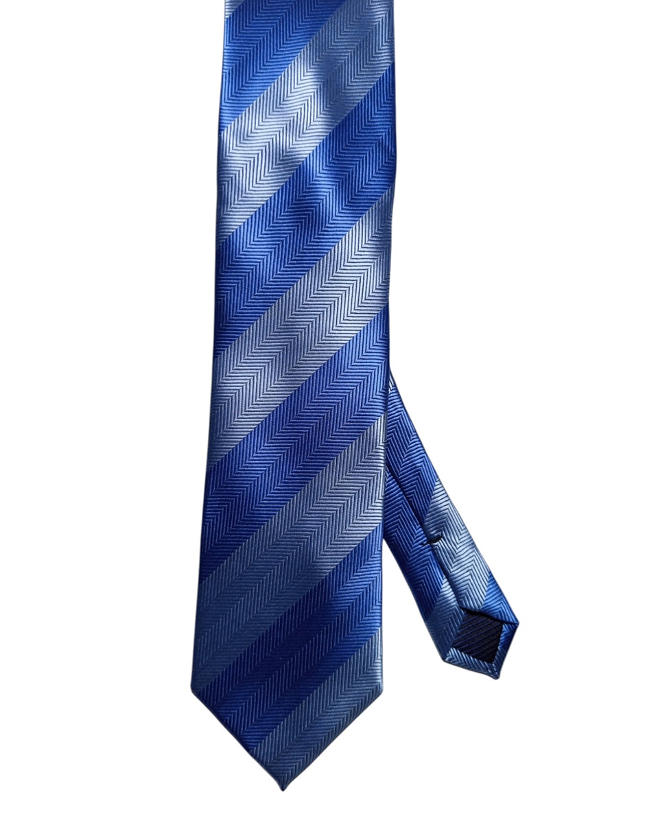 Corbata regular estampado a rayas para hombre