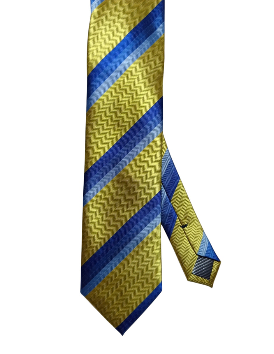 Corbata regular estampado a rayas para hombre