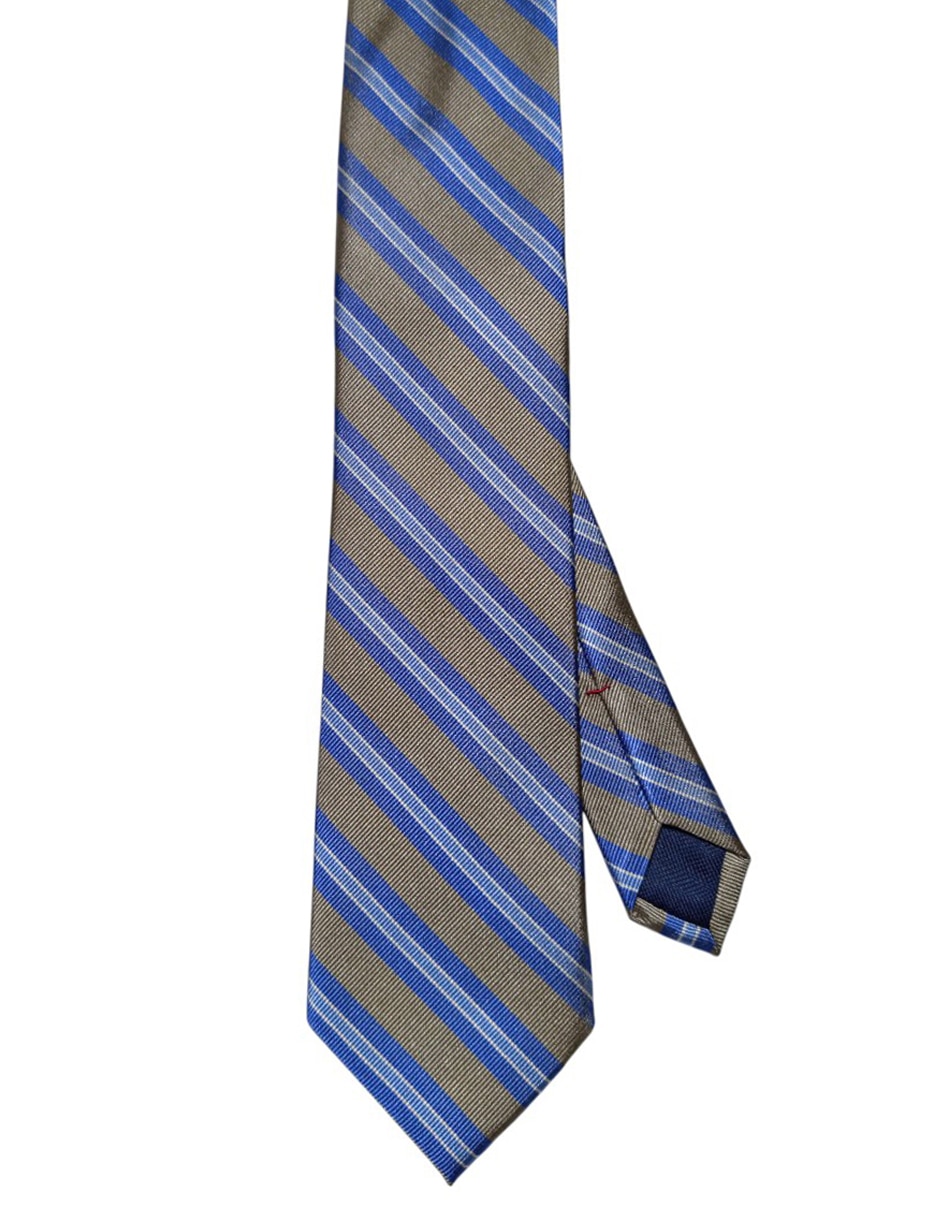 Corbata regular de seda estampado a rayas para hombre Corbata regular de seda estampado a rayas para hombre