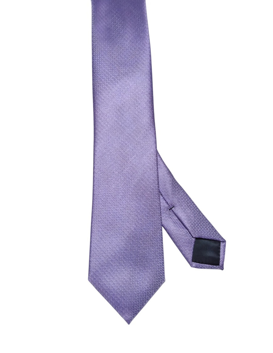 Corbata regular de seda estampada para hombre