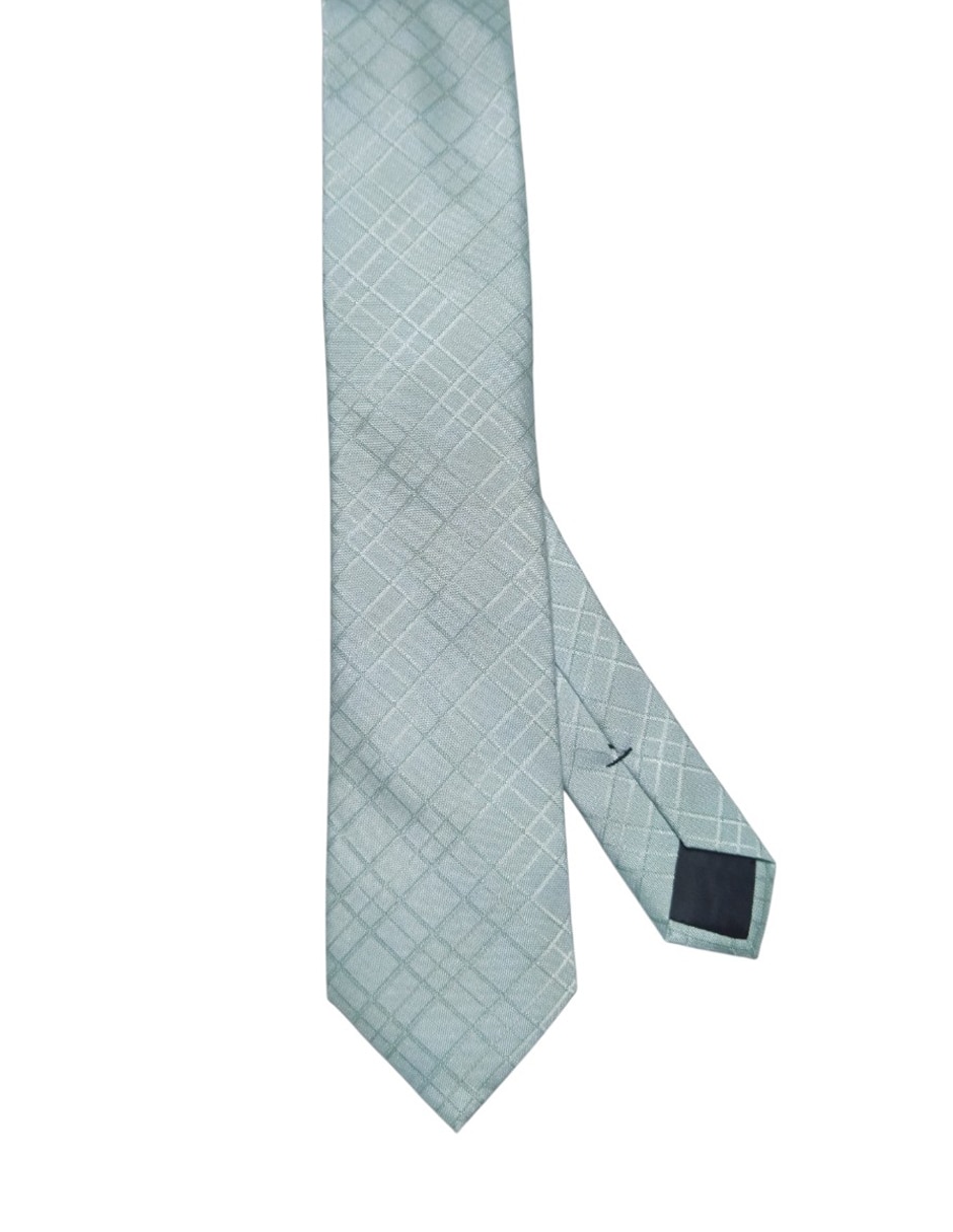 Corbata regular de seda estampado a cuadros para hombre Corbata regular de seda estampado a cuadros para hombre