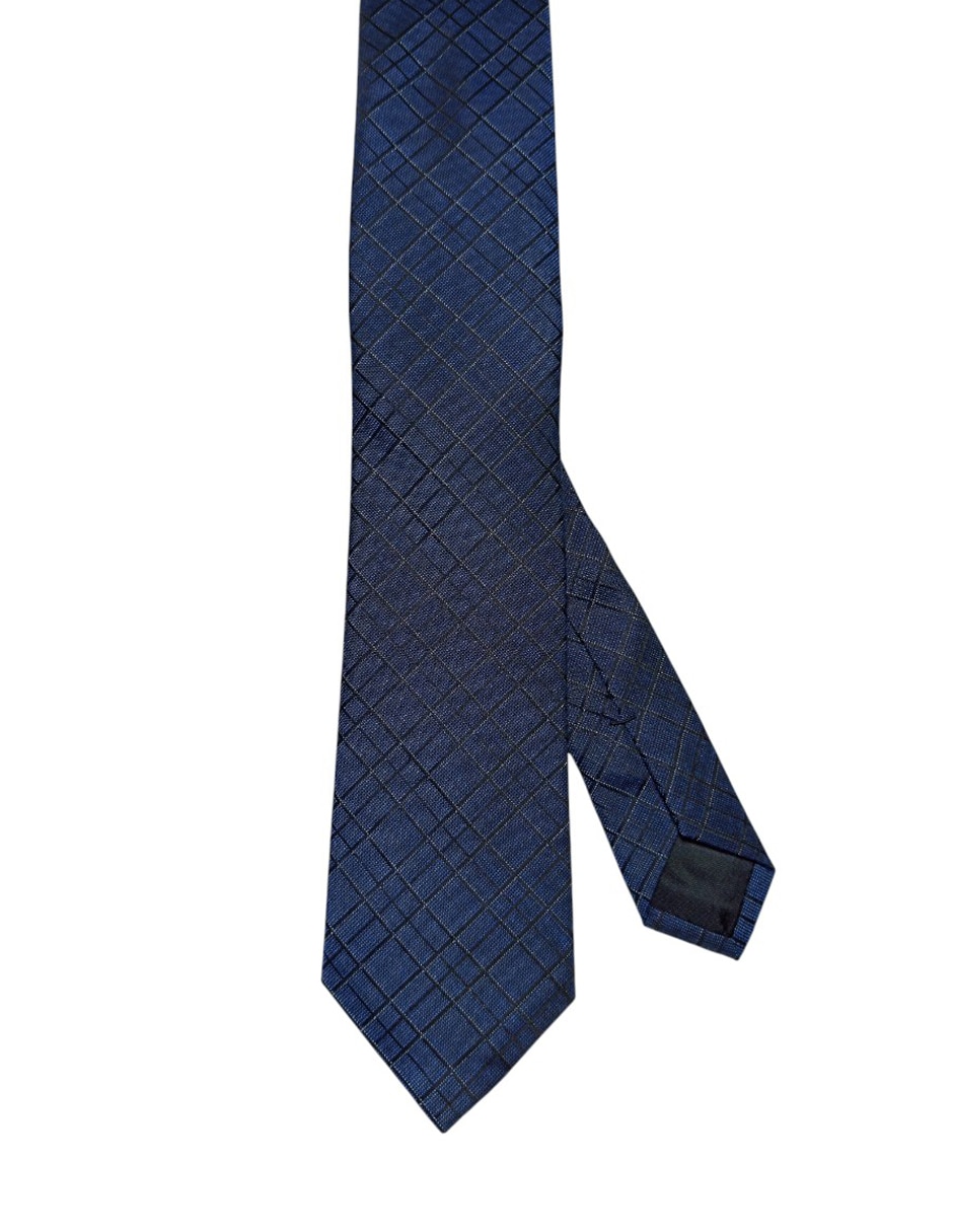 Corbata regular de seda estampado a cuadros para hombre Corbata regular de seda estampado a cuadros para hombre