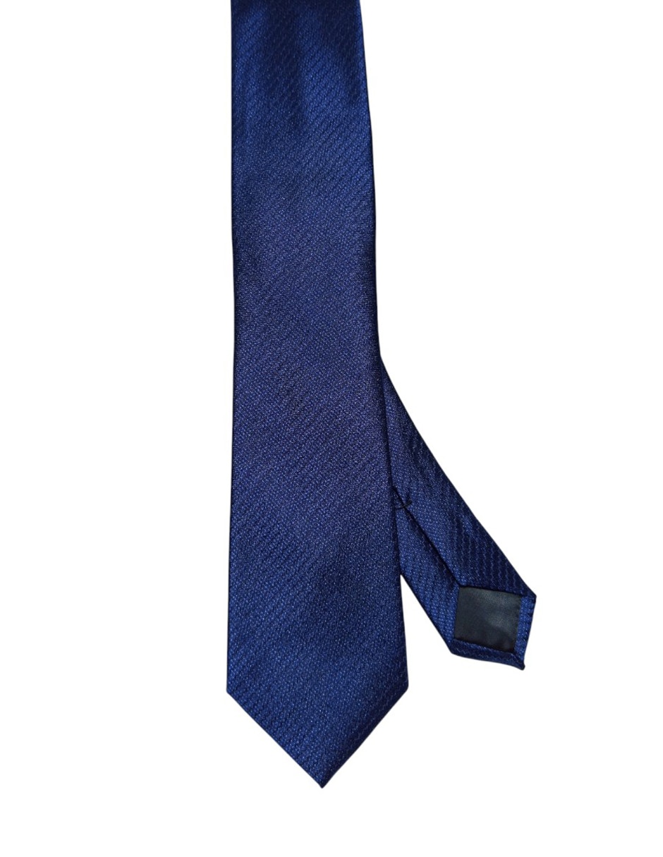 CORBATA CK GRÁFICO REGULA, AZUL MARINO