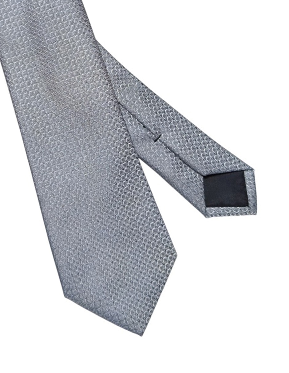 CORBATA CK GRÁFICO REGULAR S, PLATEADO