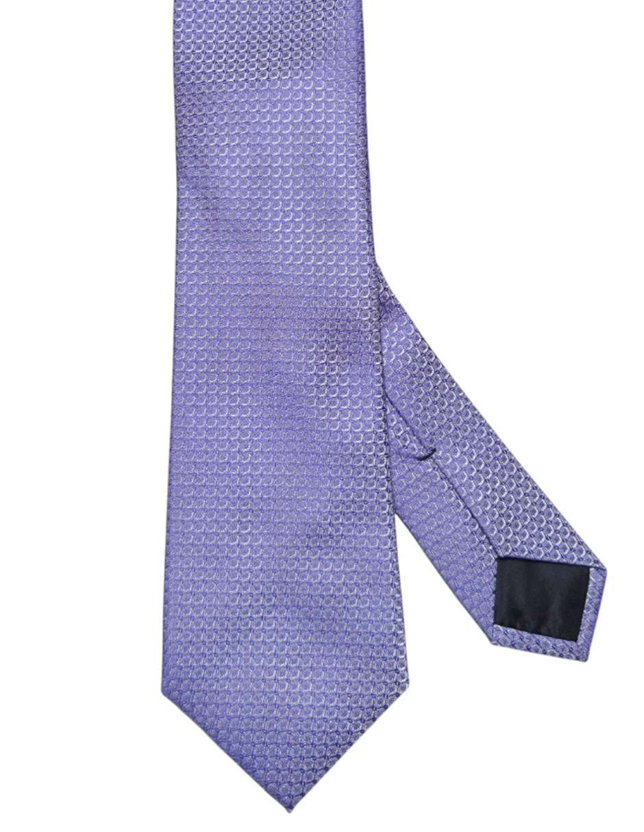 Corbata regular de seda estampada para hombre