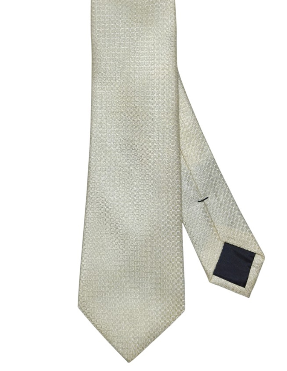 Corbata regular de seda estampada para hombre