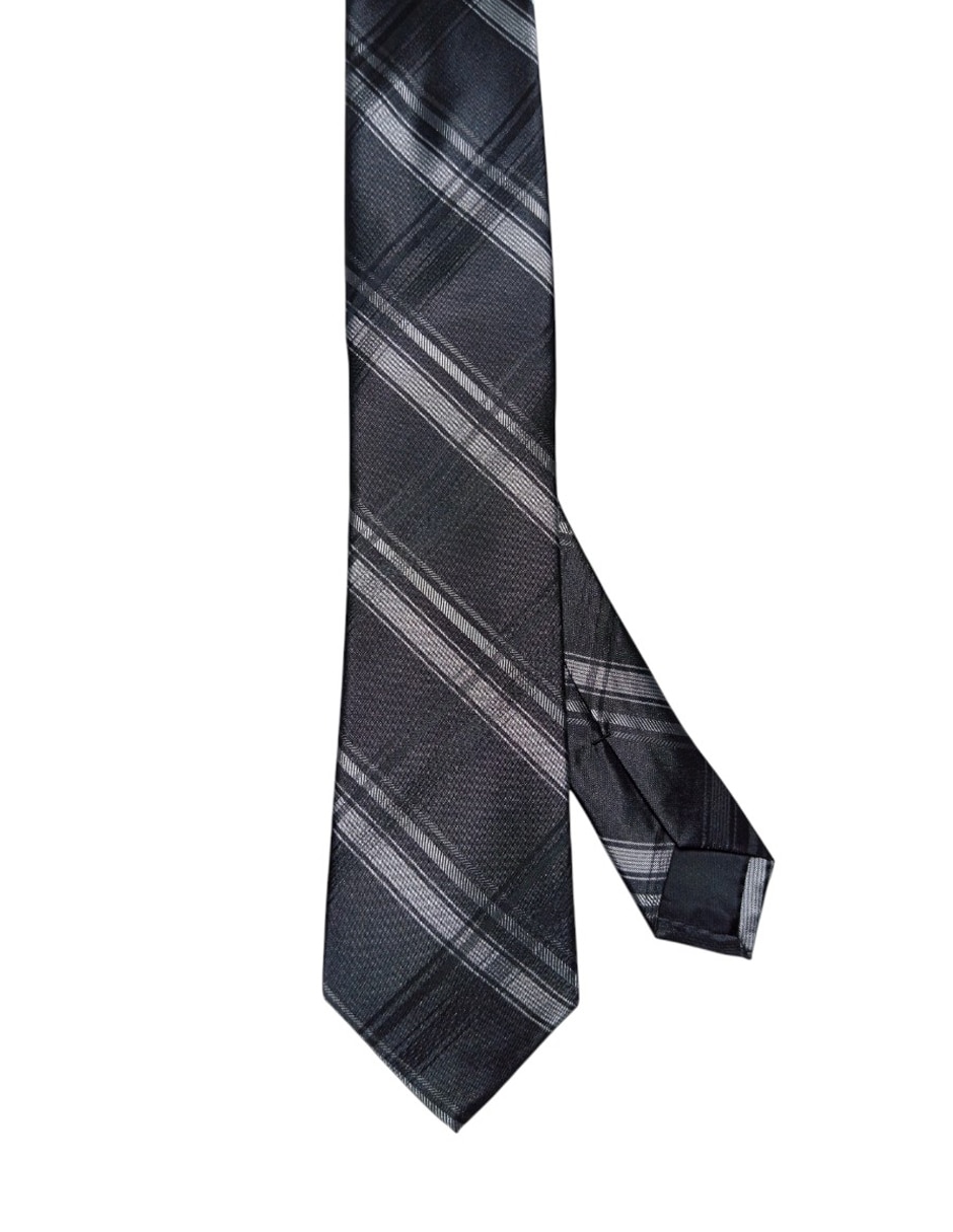 Corbata regular de seda estampado a cuadros para hombre Corbata regular de seda estampado a cuadros para hombre