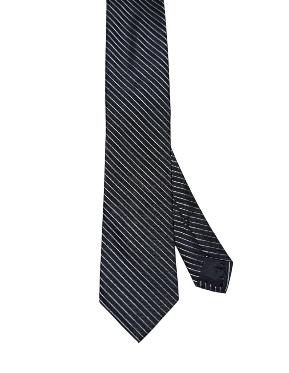 Corbata regular de seda estampado a rayas para hombre Corbata regular de seda estampado a rayas para hombre