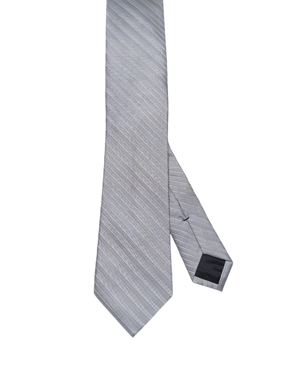 CORBATA CK A RAYAS REGULAR S, PLATEADO