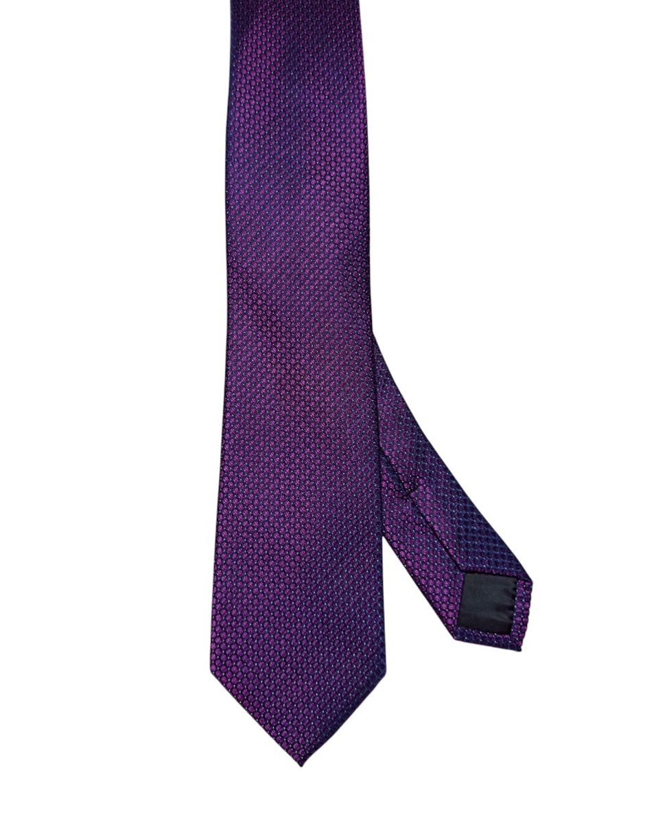 Corbata regular de seda estampada para hombre