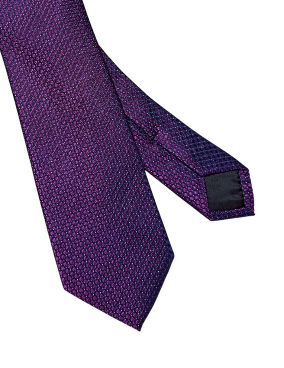 Corbata regular de seda estampada para hombre 2