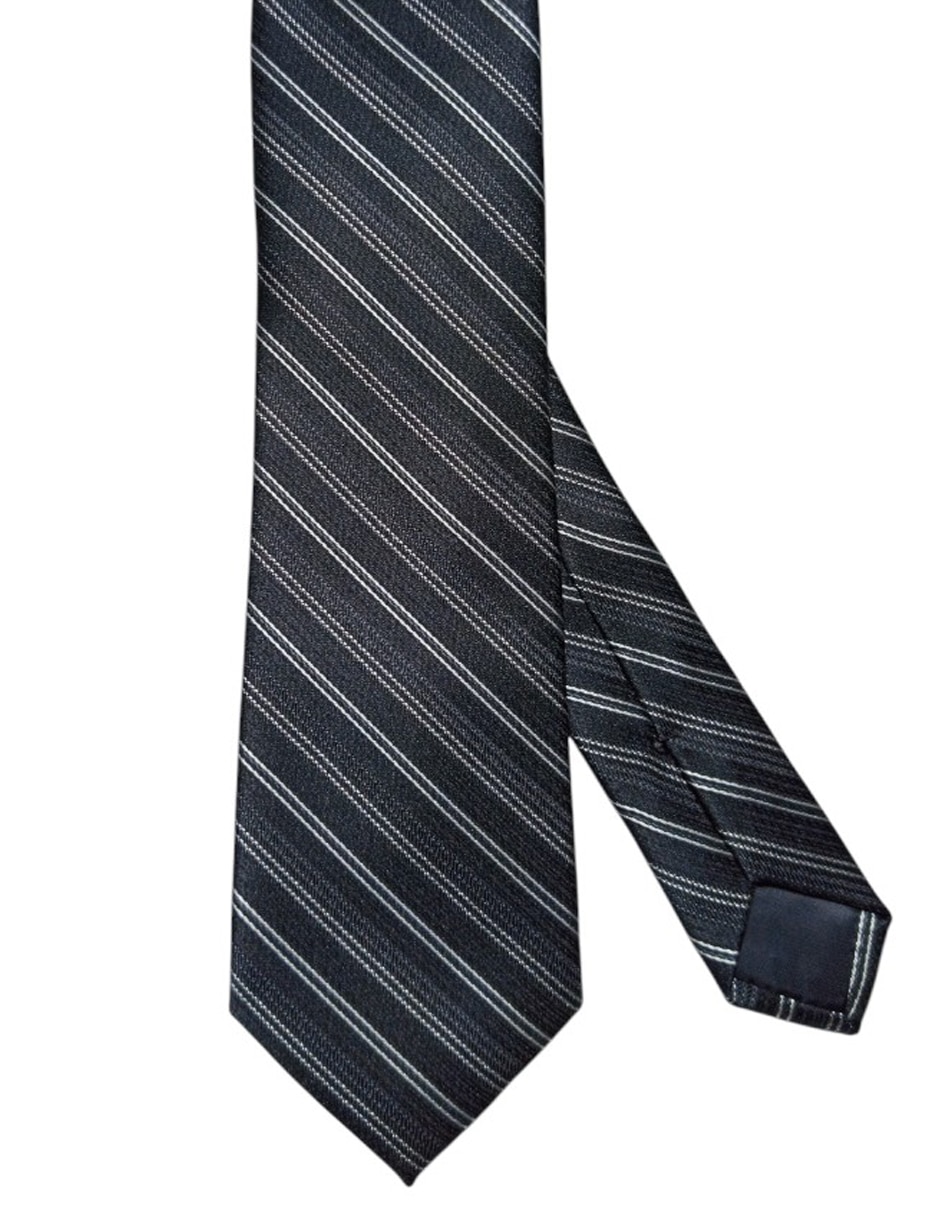 Corbata regular de seda estampado a rayas para hombre Corbata regular de seda estampado a rayas para hombre