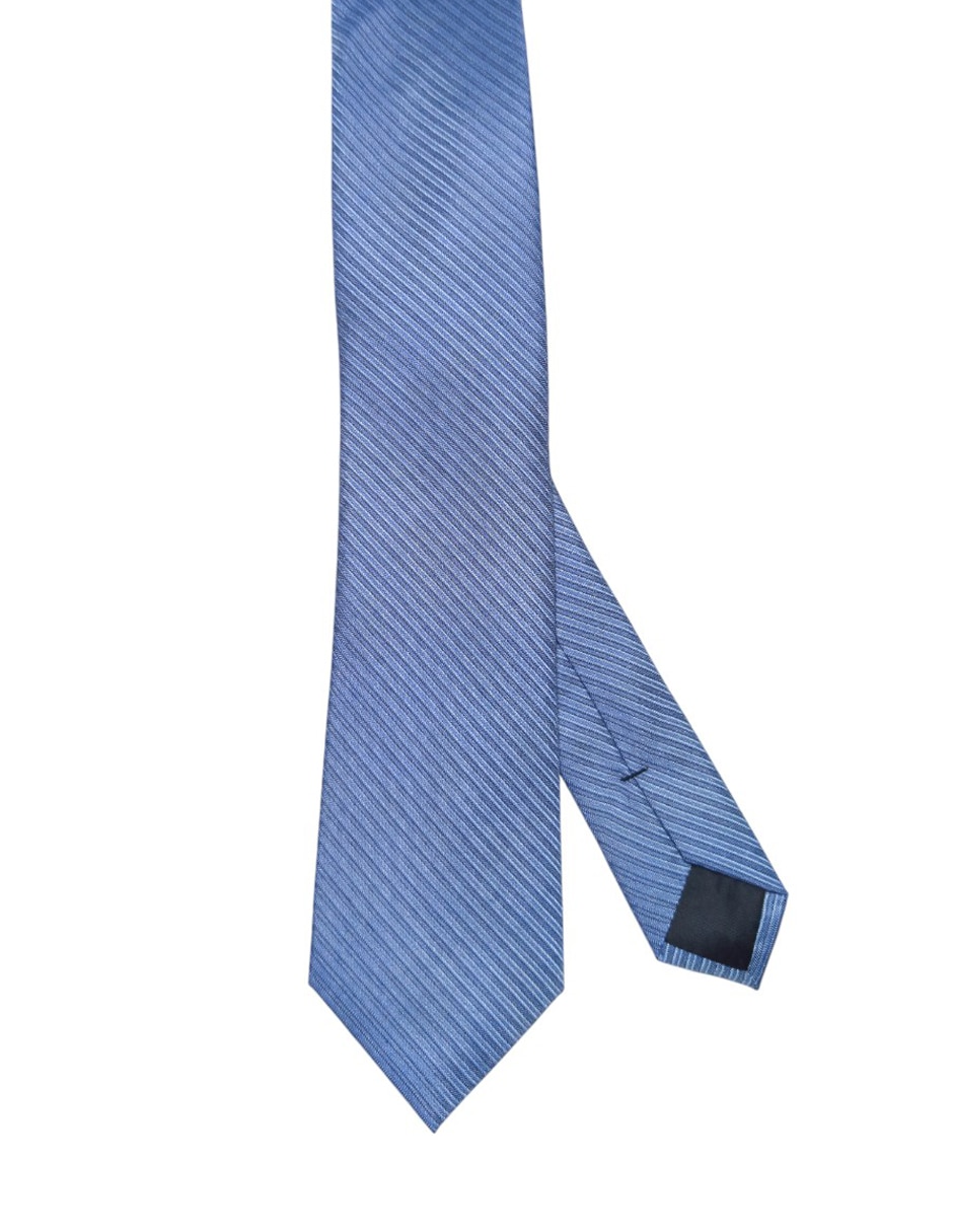 Corbata regular de seda estampado a rayas para hombre