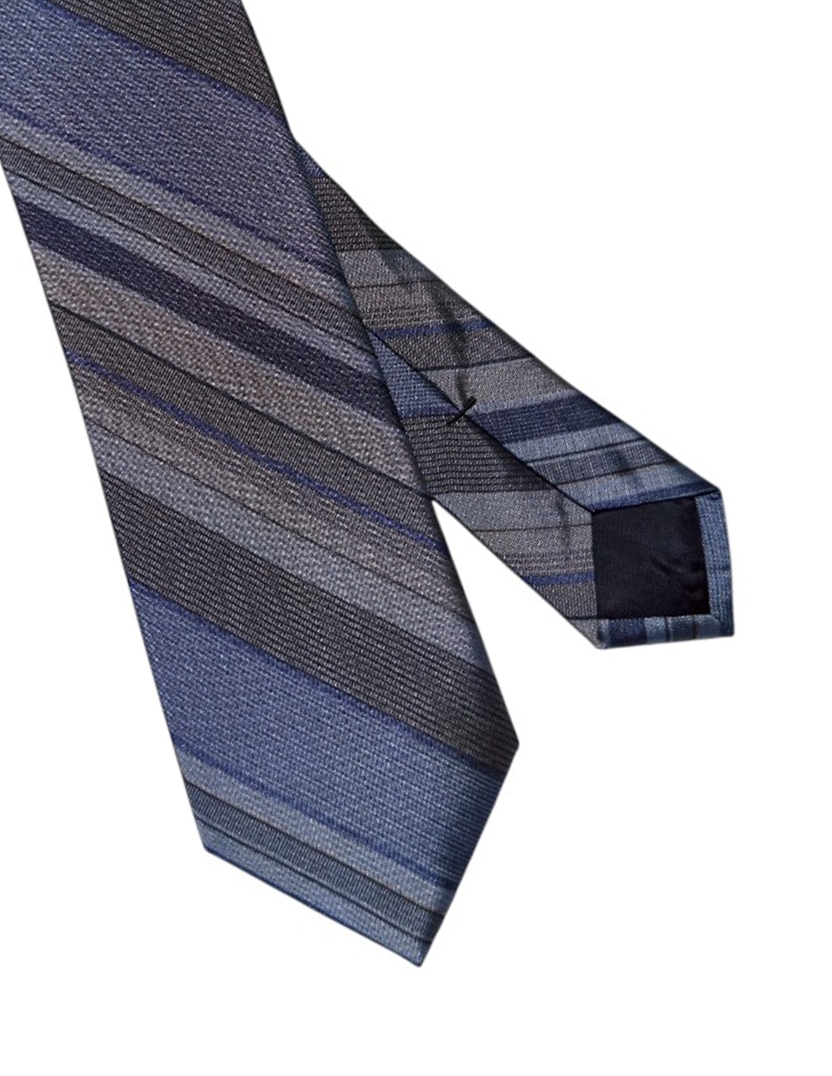 CORBATA CK A RAYAS REGULA, AZUL MARINO