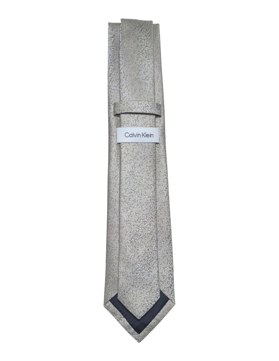 CORBATA CK FLORAL REGULAR SEDA, BEIGE