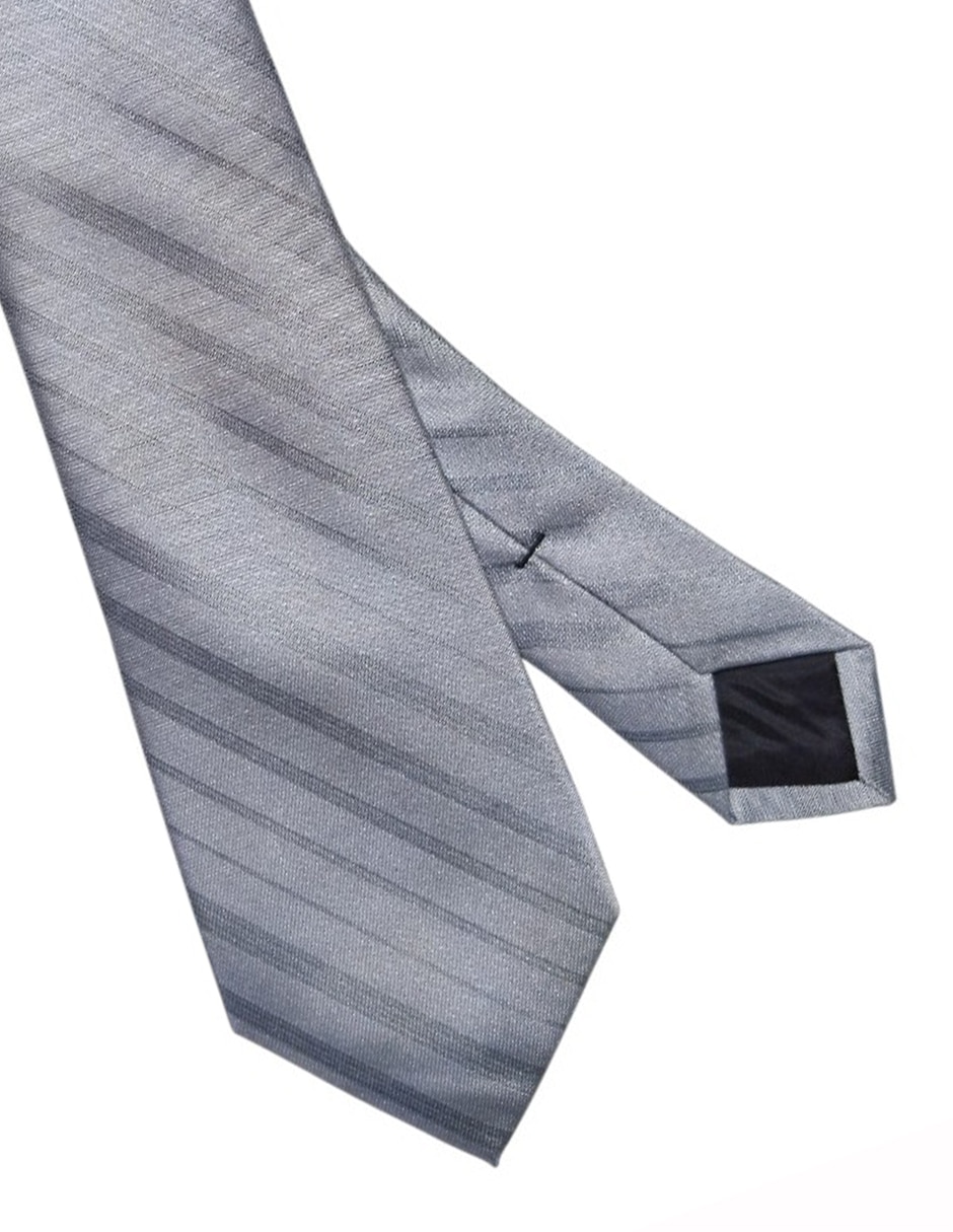 CORBATA CK A RAYAS REGULAR S, PLATEADO
