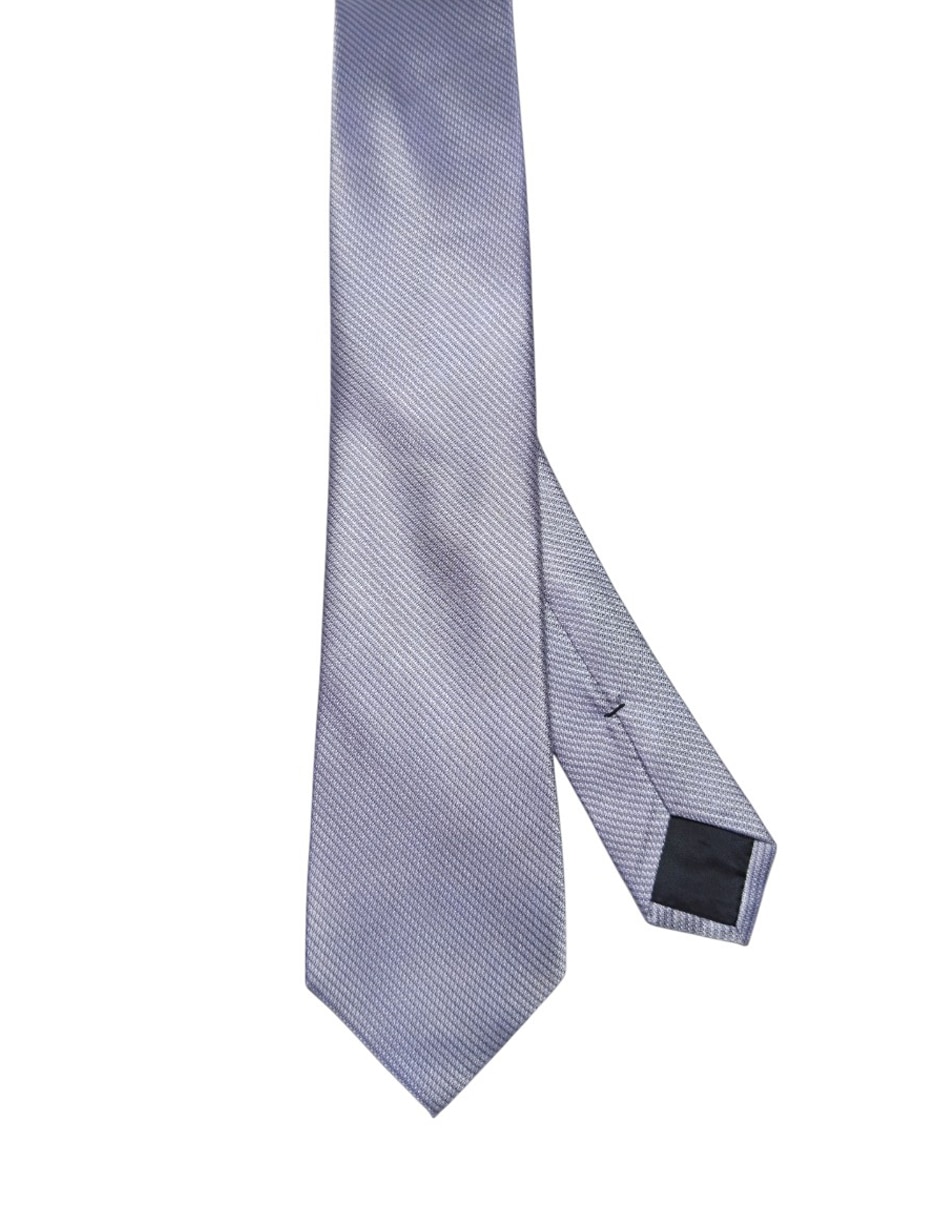 Corbata regular de seda estampada para hombre