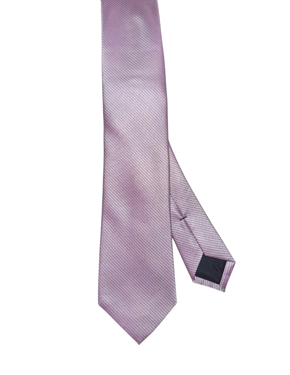 Corbata regular de seda estampada para hombre