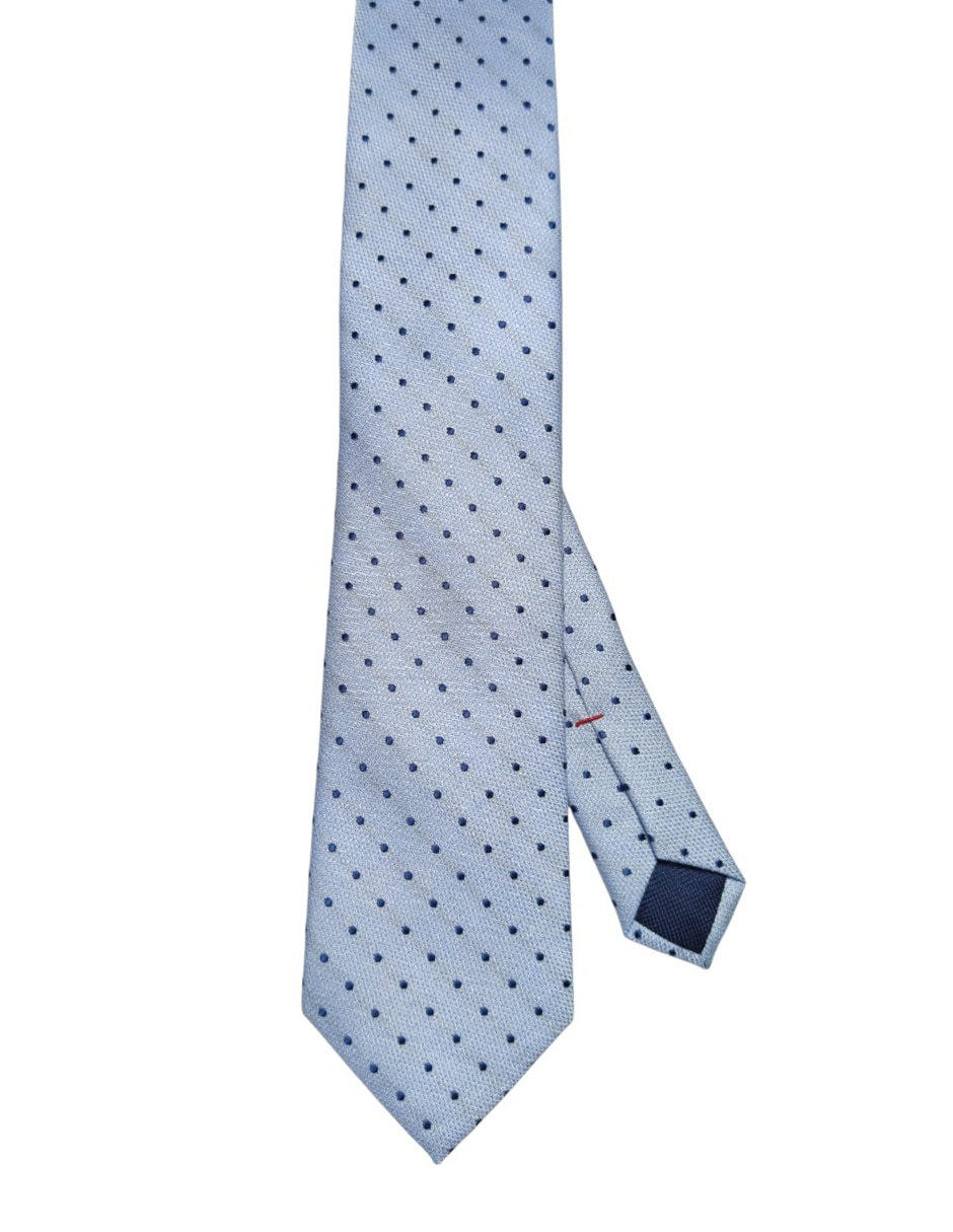 Corbata regular de seda estampado lunares para hombre Corbata regular de seda estampado lunares para hombre