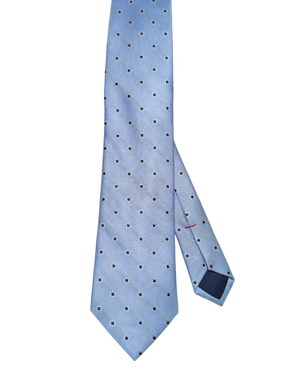 Corbata regular de seda estampado floral para hombre