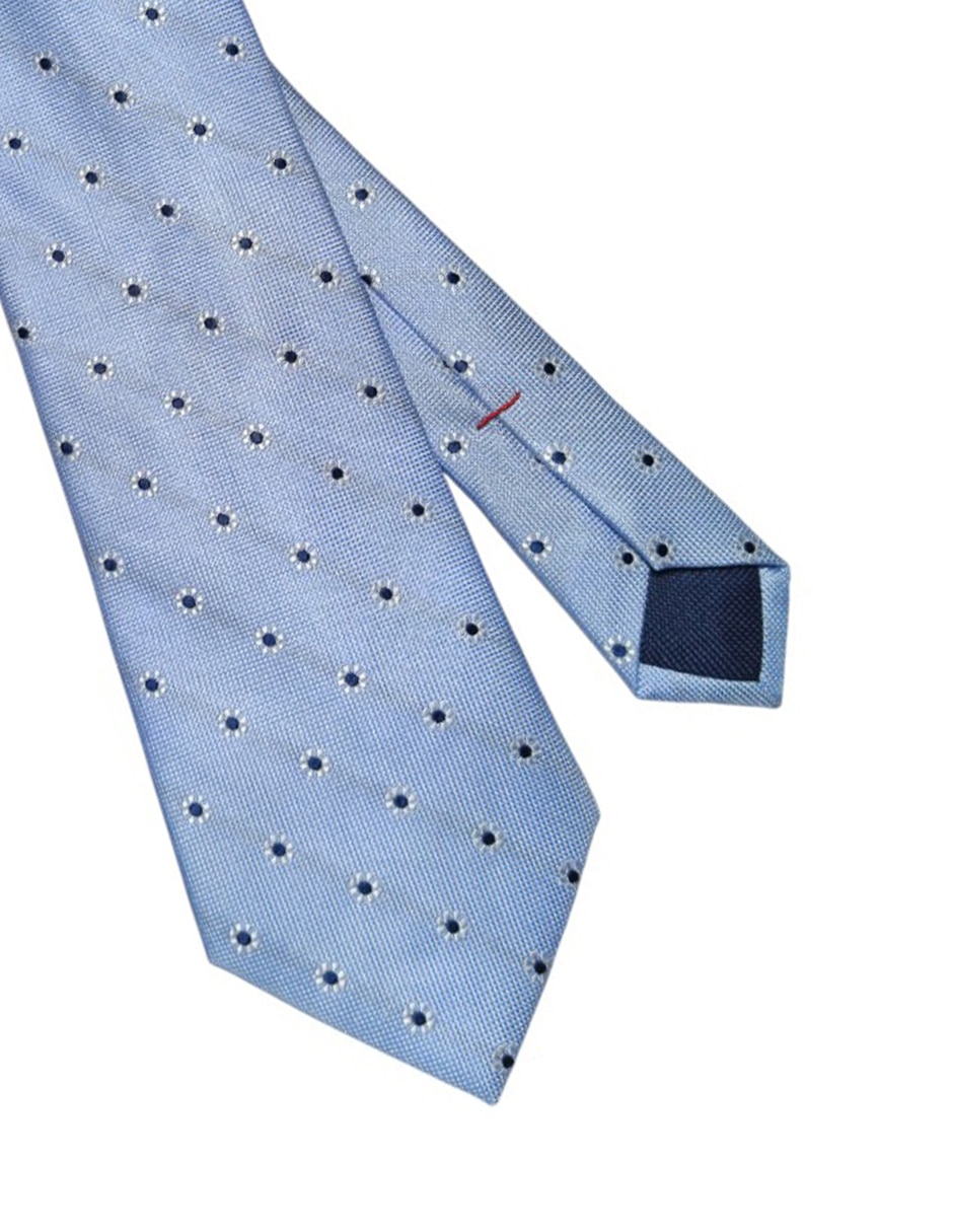 Corbata regular de seda estampado floral para hombre 2